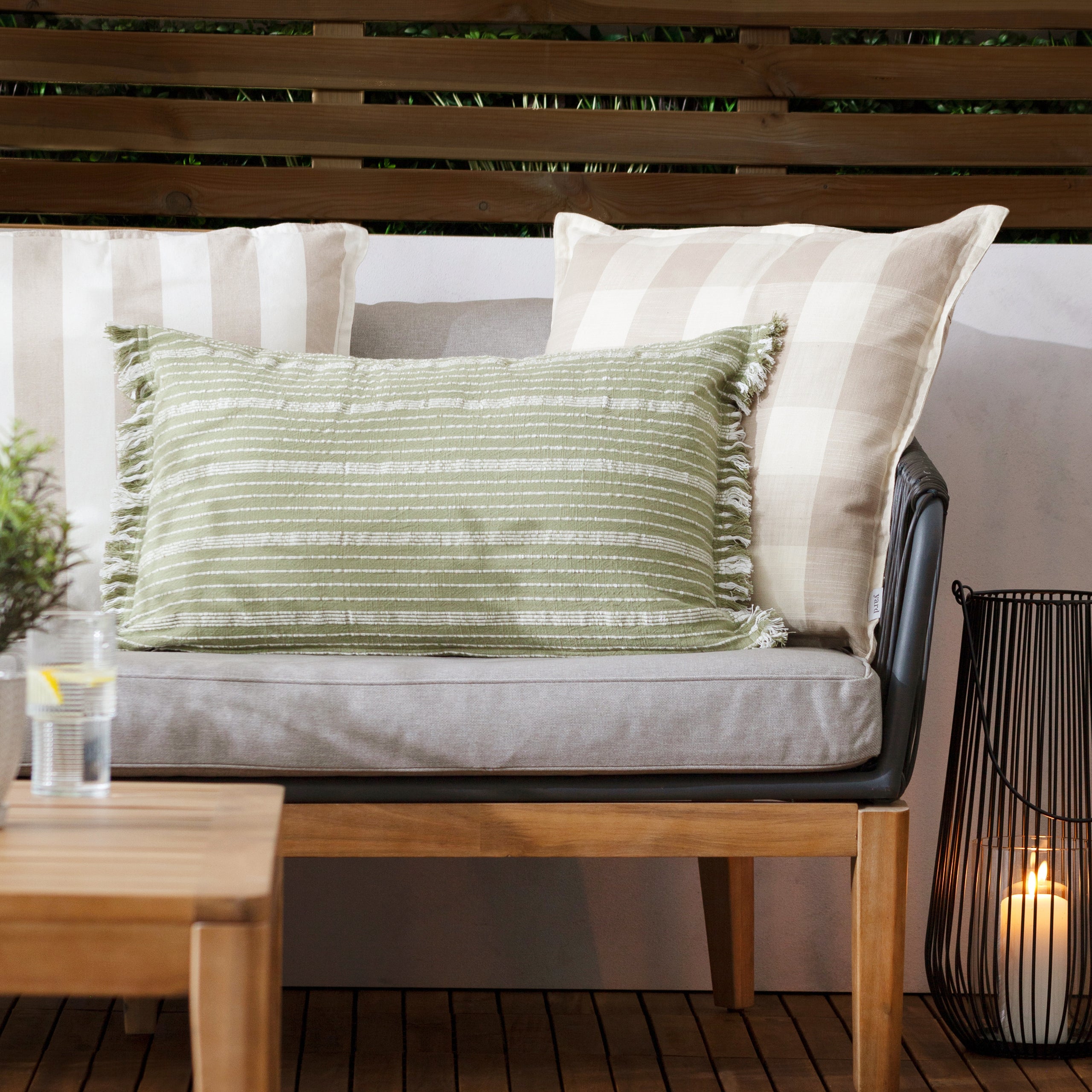 Tide Textured Stripe Outdoor Cushion