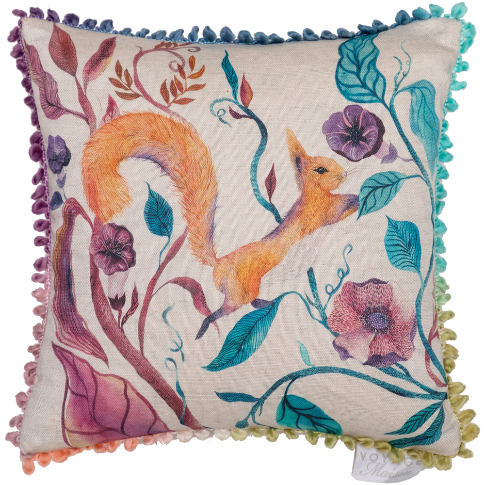 Timmy Squirrel Printed Cushion