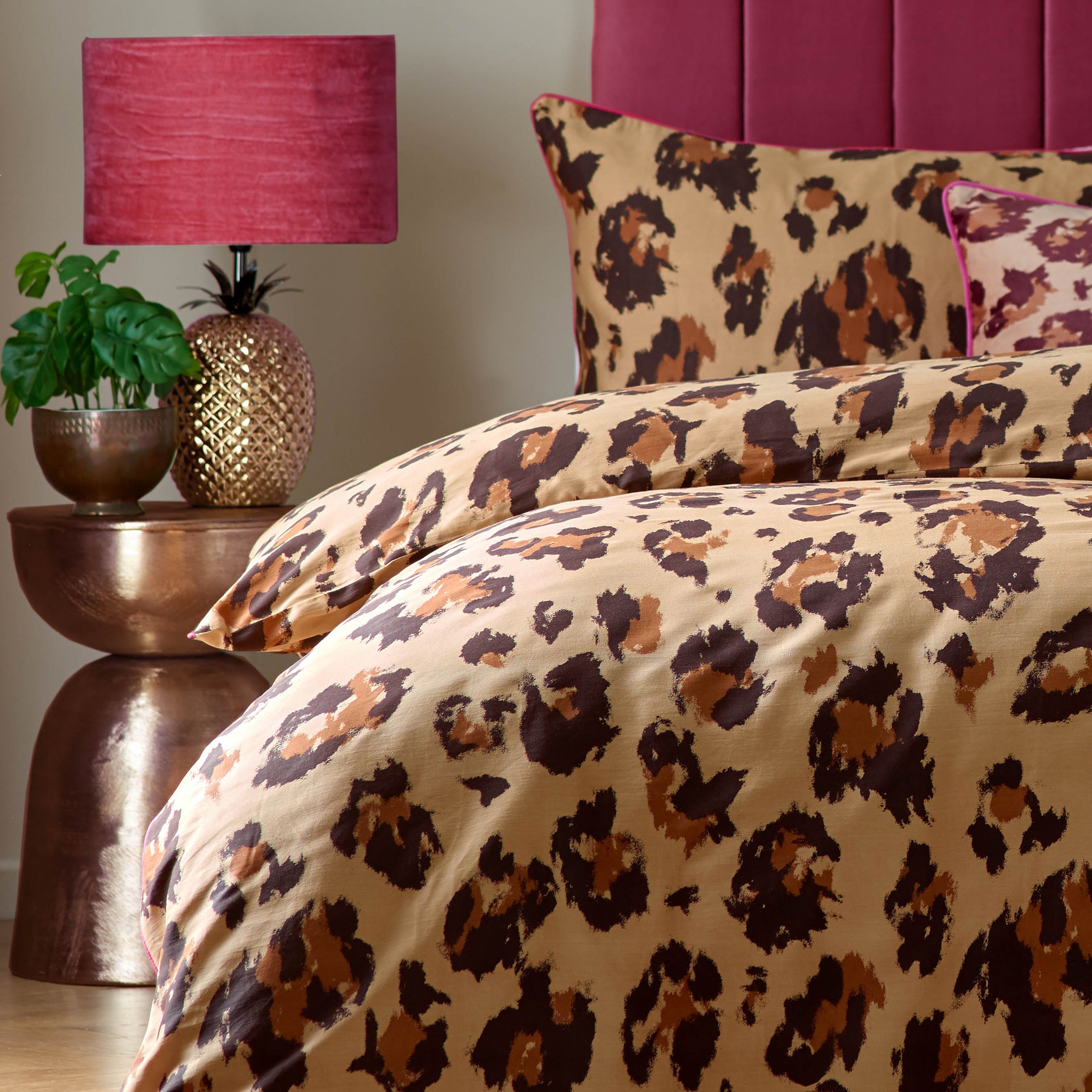 True Leopard Printed Duvet Cover Set