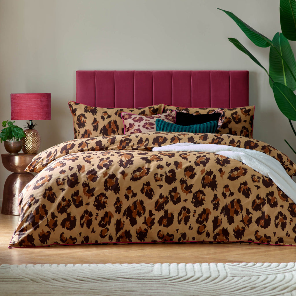 True Leopard Printed Duvet Cover Set
