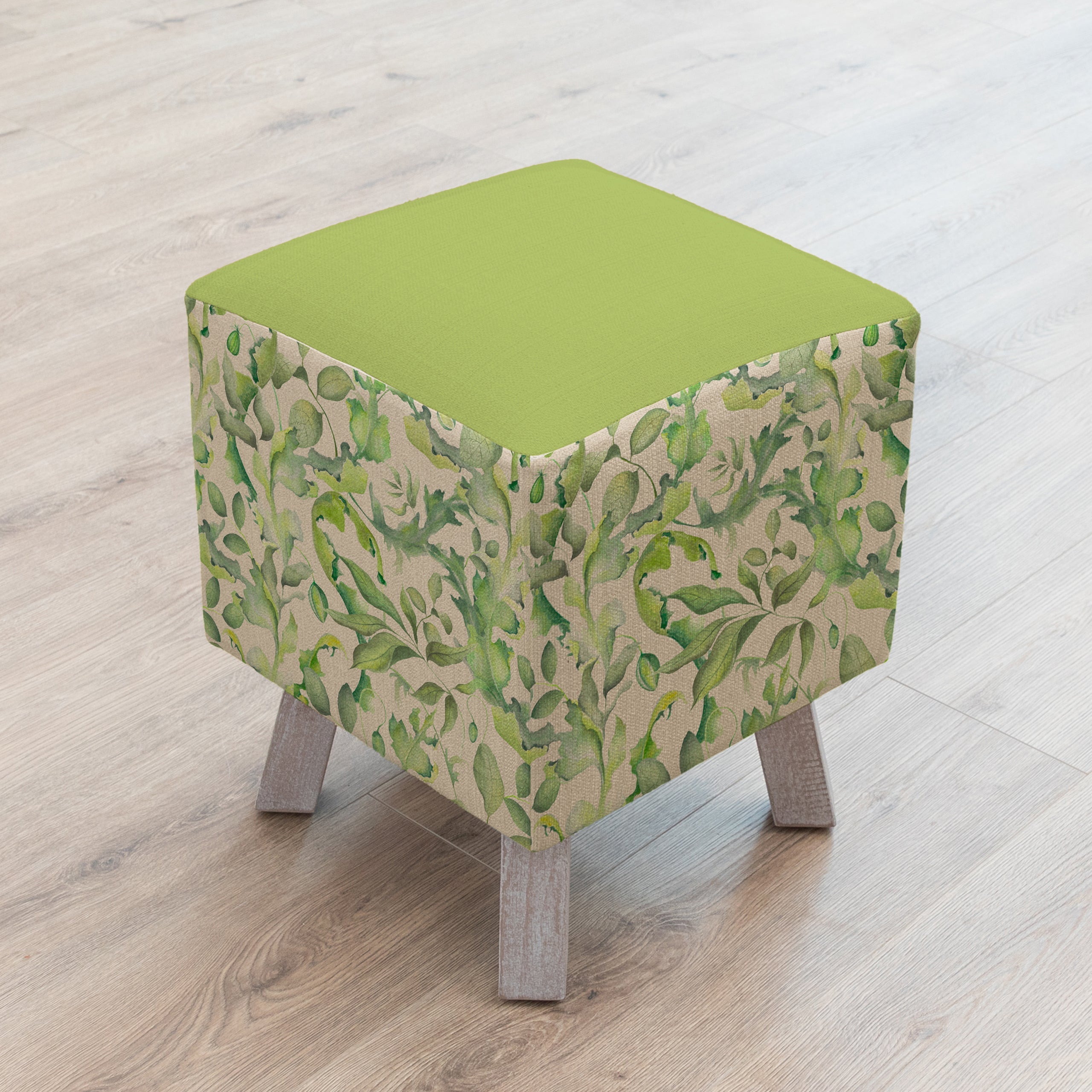 Claudia Printed Toby Footstool