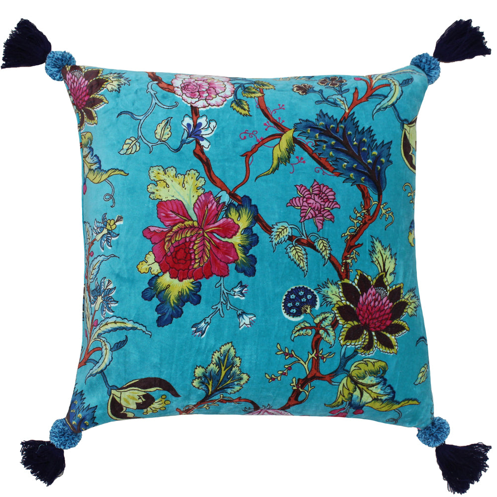 Tree of Life Chinoiserie Floral Cushion