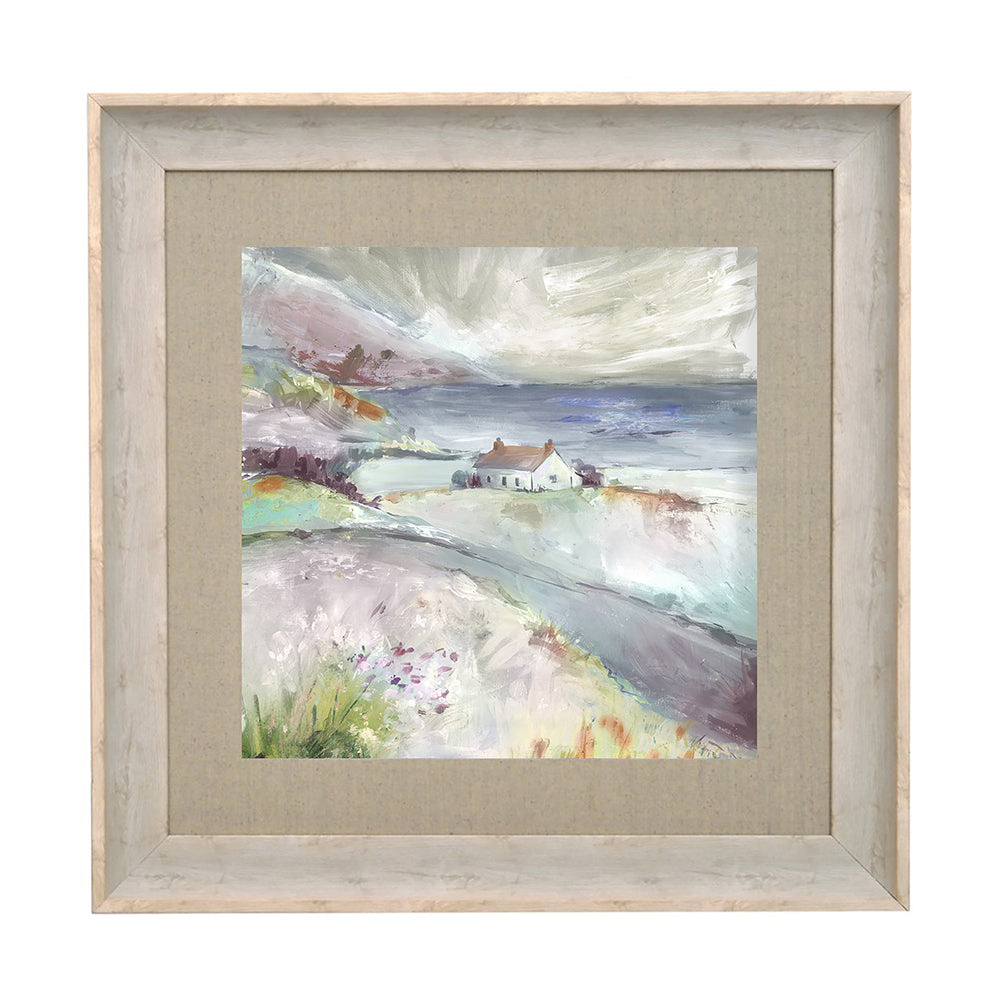 Tree Top Cottage Framed Print