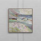 Tree Top Cottage Framed Canvas