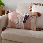 Treetop Toucan Embroidered Cushion