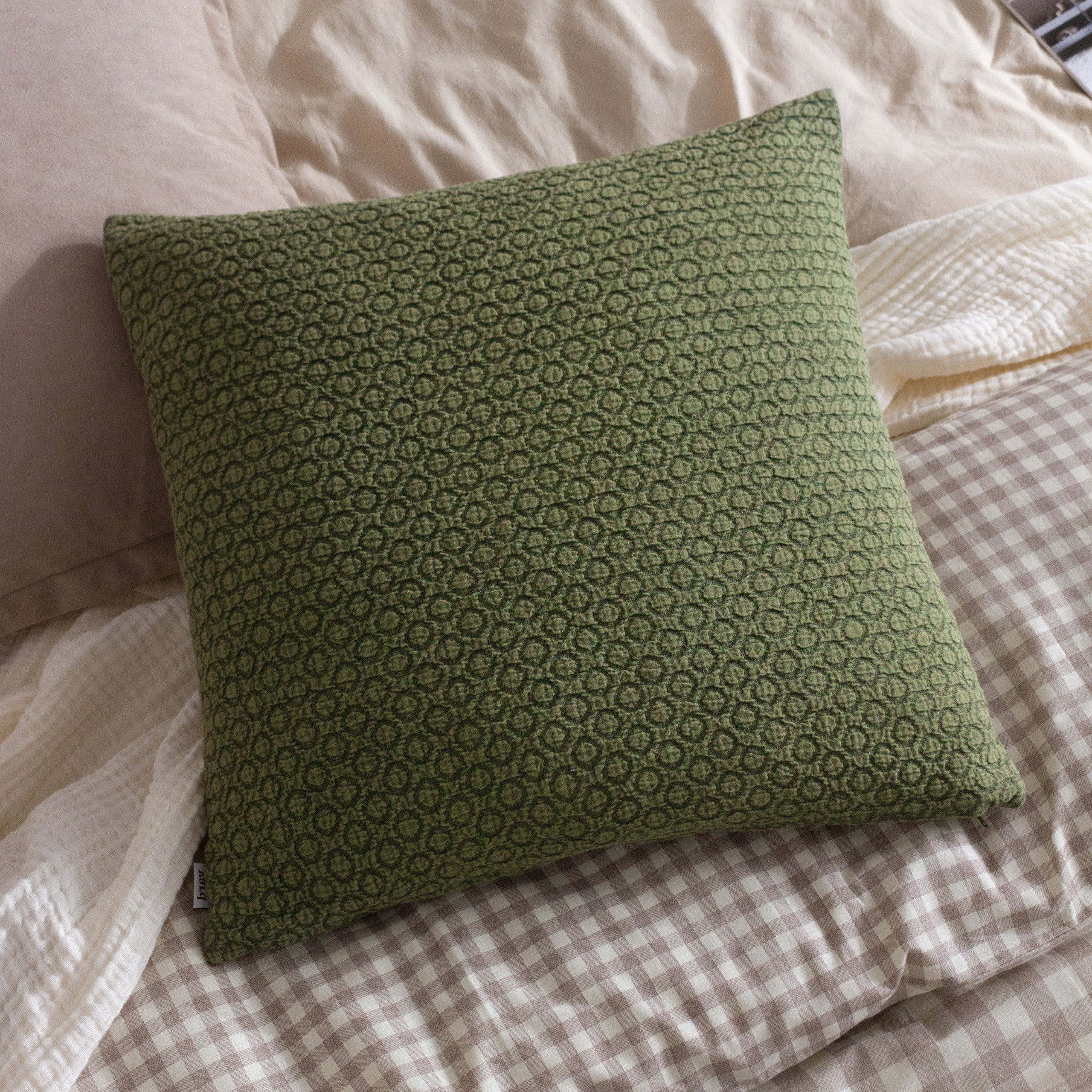 Tryfan Textured Cotton Cushion