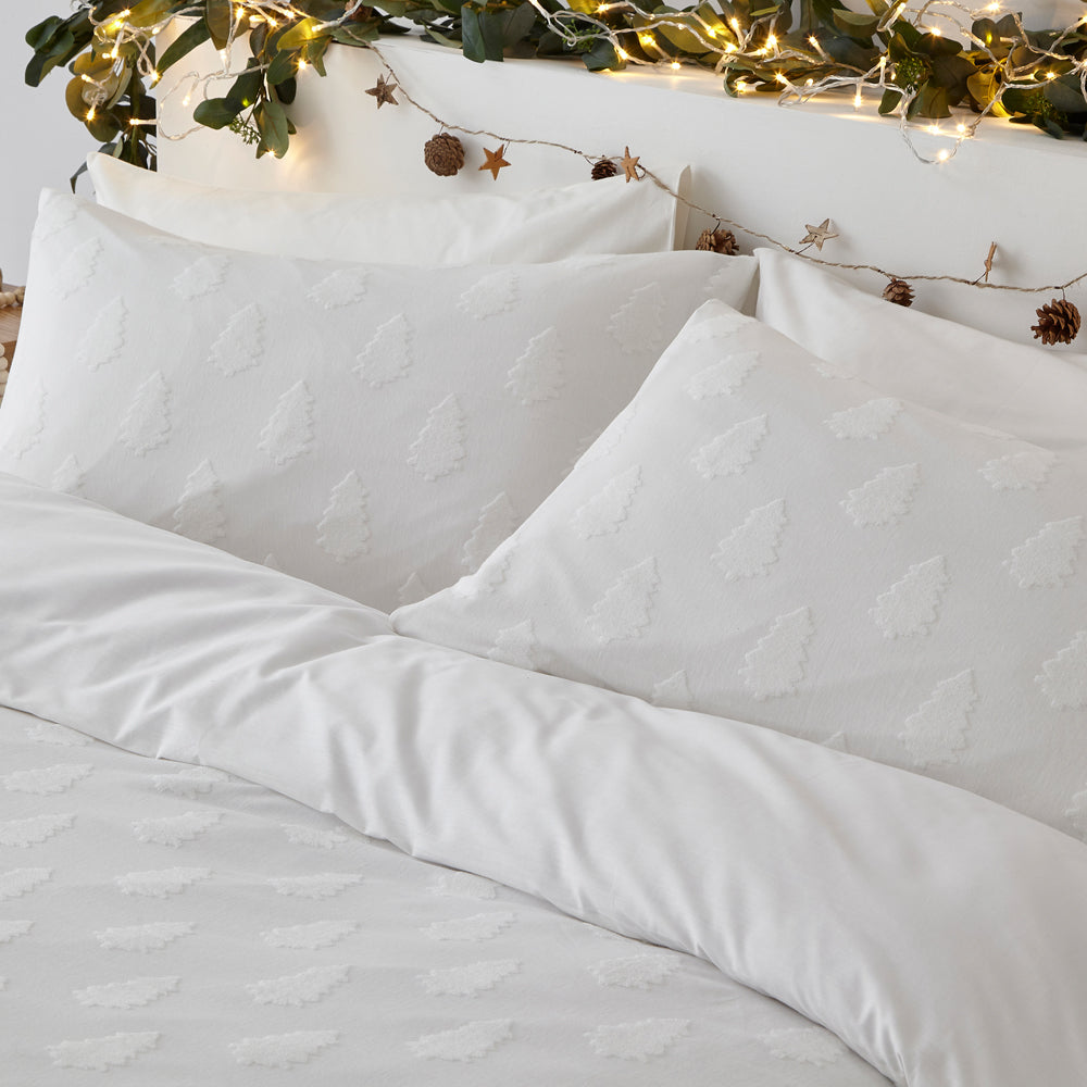 Tufted Tree Festive 100% Cotton Duvet Cover Set