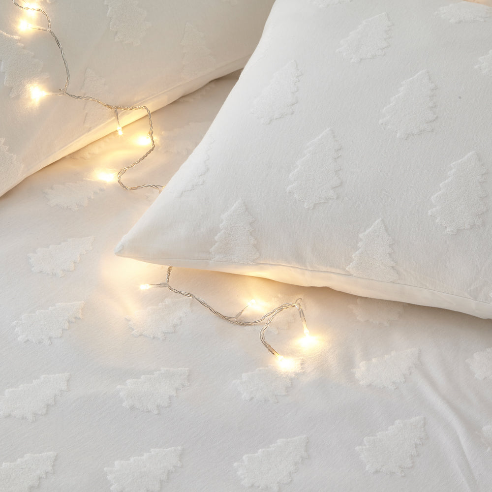 Tufted Tree Festive 100% Cotton Duvet Cover Set