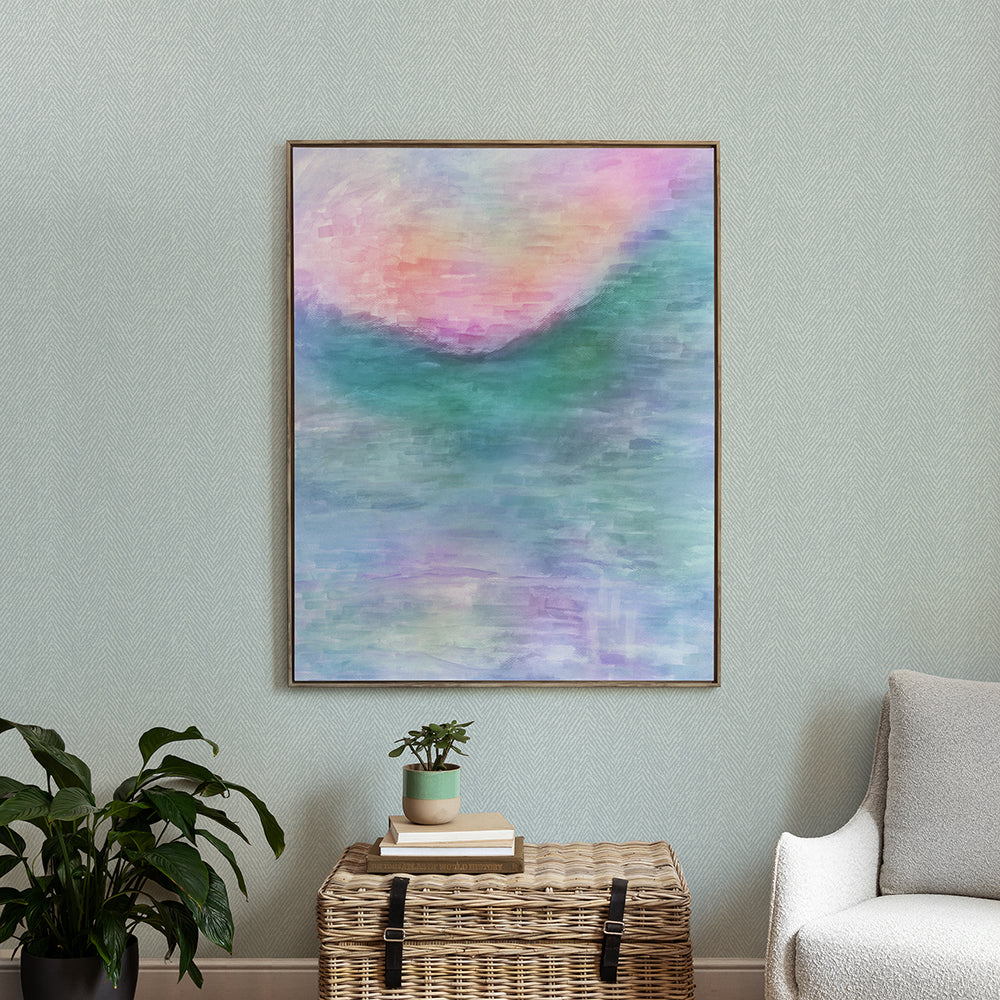 Tulla Hibiscus Framed Canvas