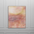 Tulla Saffron Framed Canvas