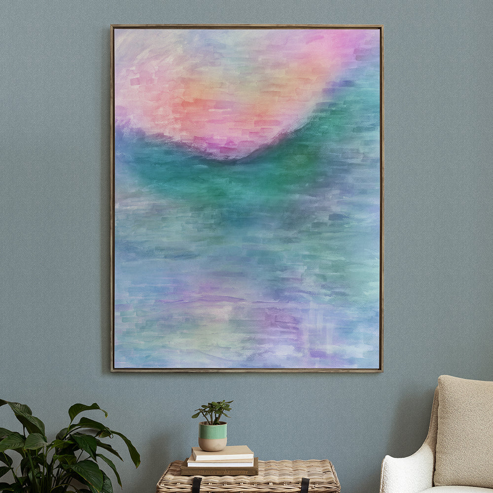 Tulla Hibiscus Framed Canvas