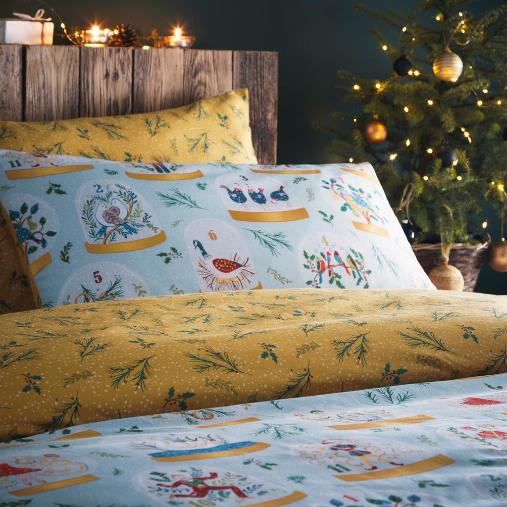 Twelve Days of Christmas Festive Duvet Cover Set