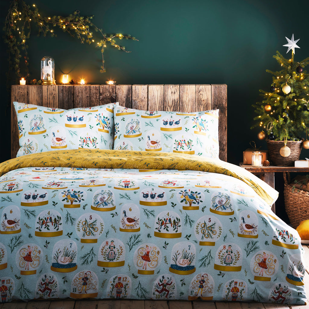 Twelve Days of Christmas Festive Duvet Cover Set