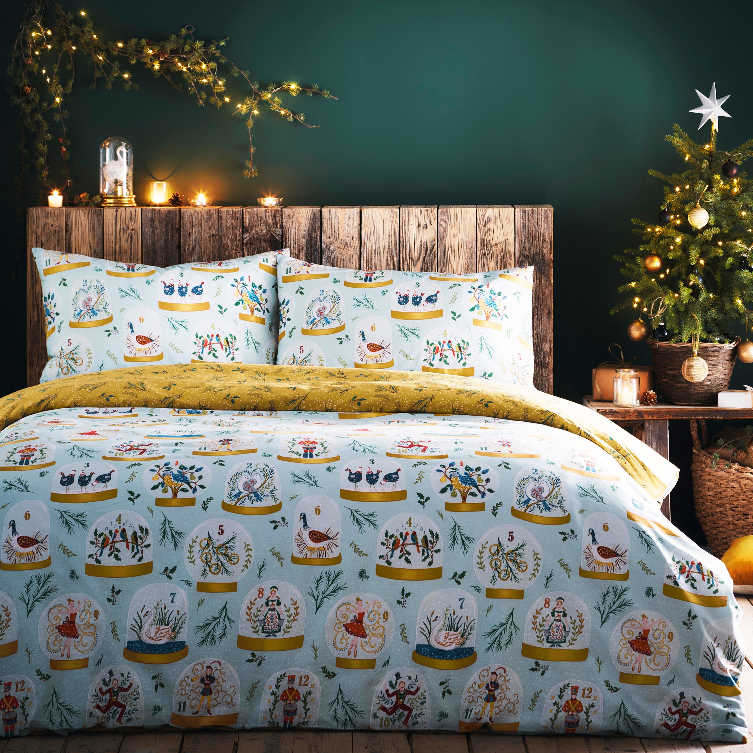 Twelve Days of Christmas Festive Duvet Cover Set
