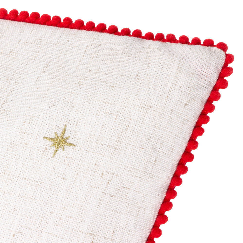 Twinkling Tree Embroidered Cushion