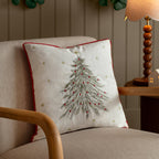 Twinkling Tree Embroidered Cushion