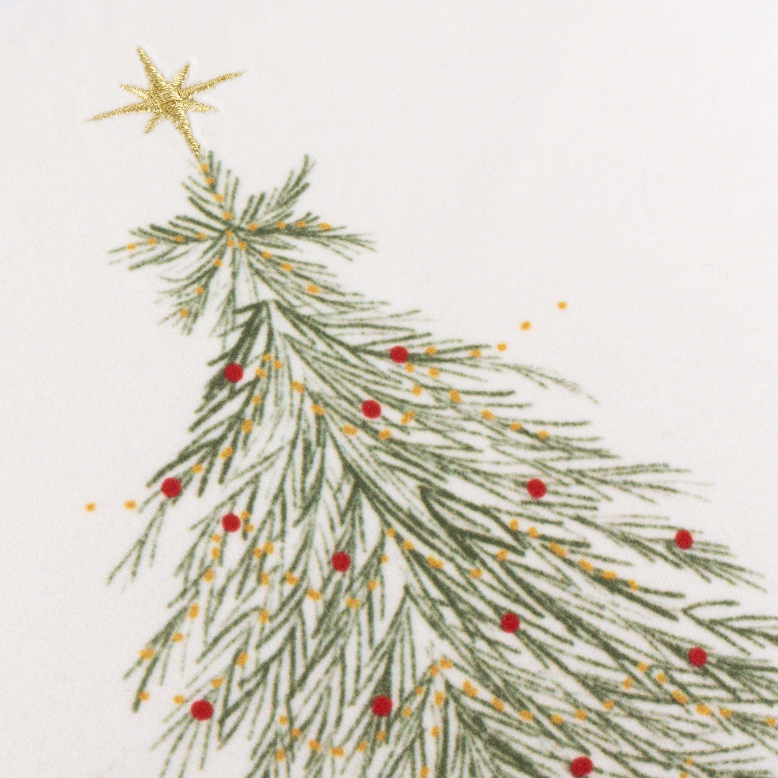 Twinkling Tree Trio Embroidered Cushion