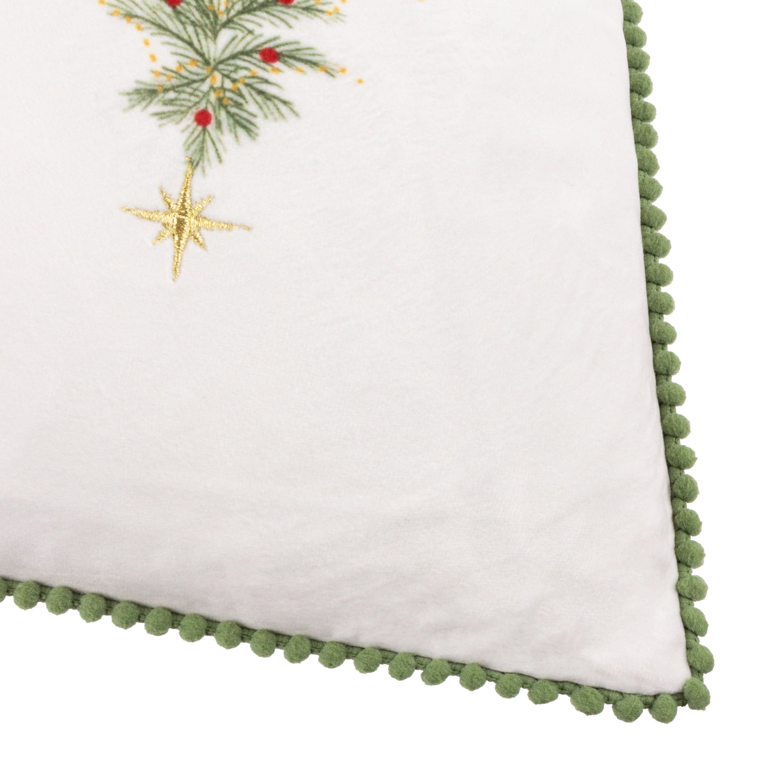 Twinkling Tree Trio Embroidered Cushion