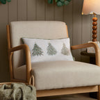 Twinkling Tree Trio Embroidered Cushion
