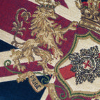 Union Jack Lion Crest Flag Tapestry Cushion