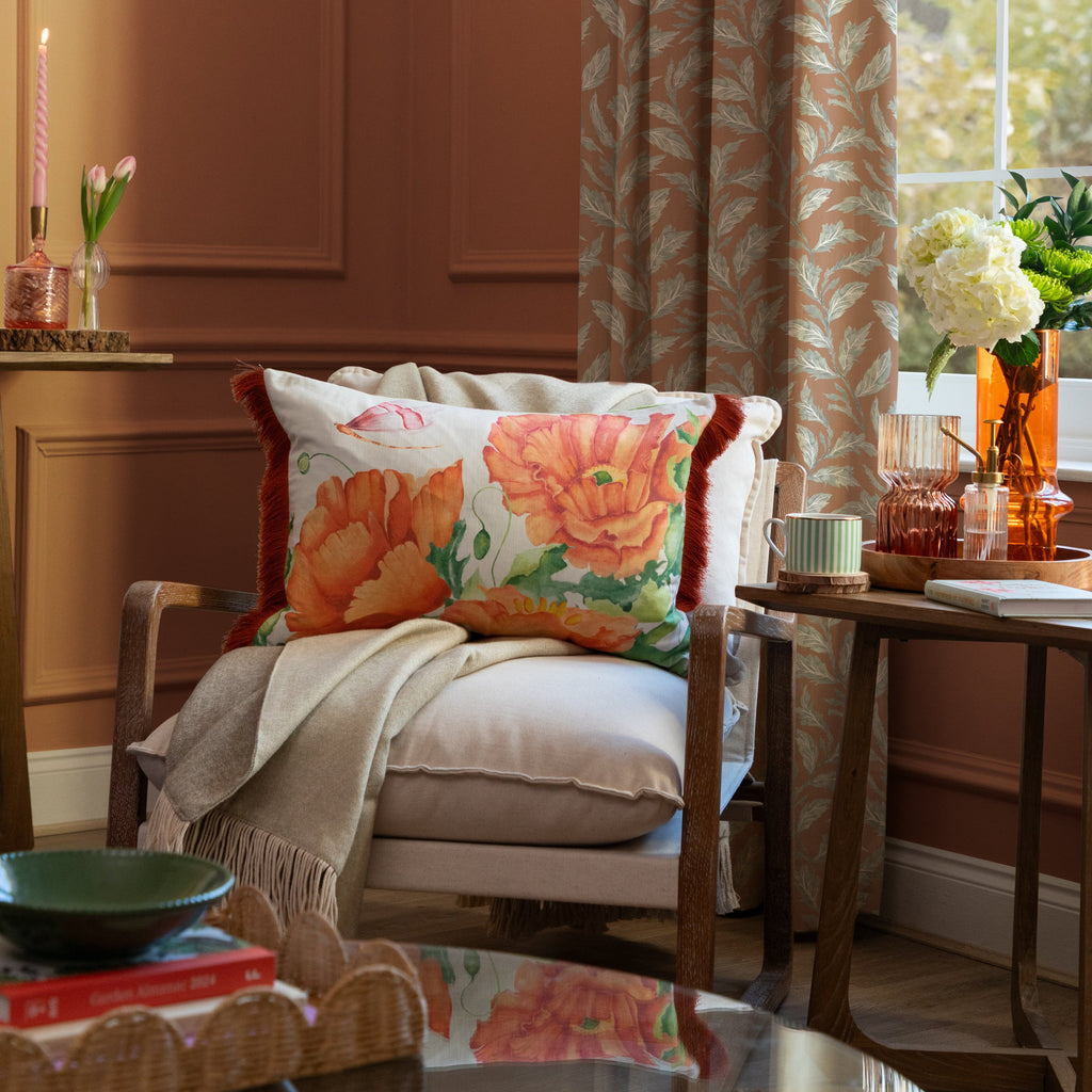 Valeria Printed Ruched Cushion