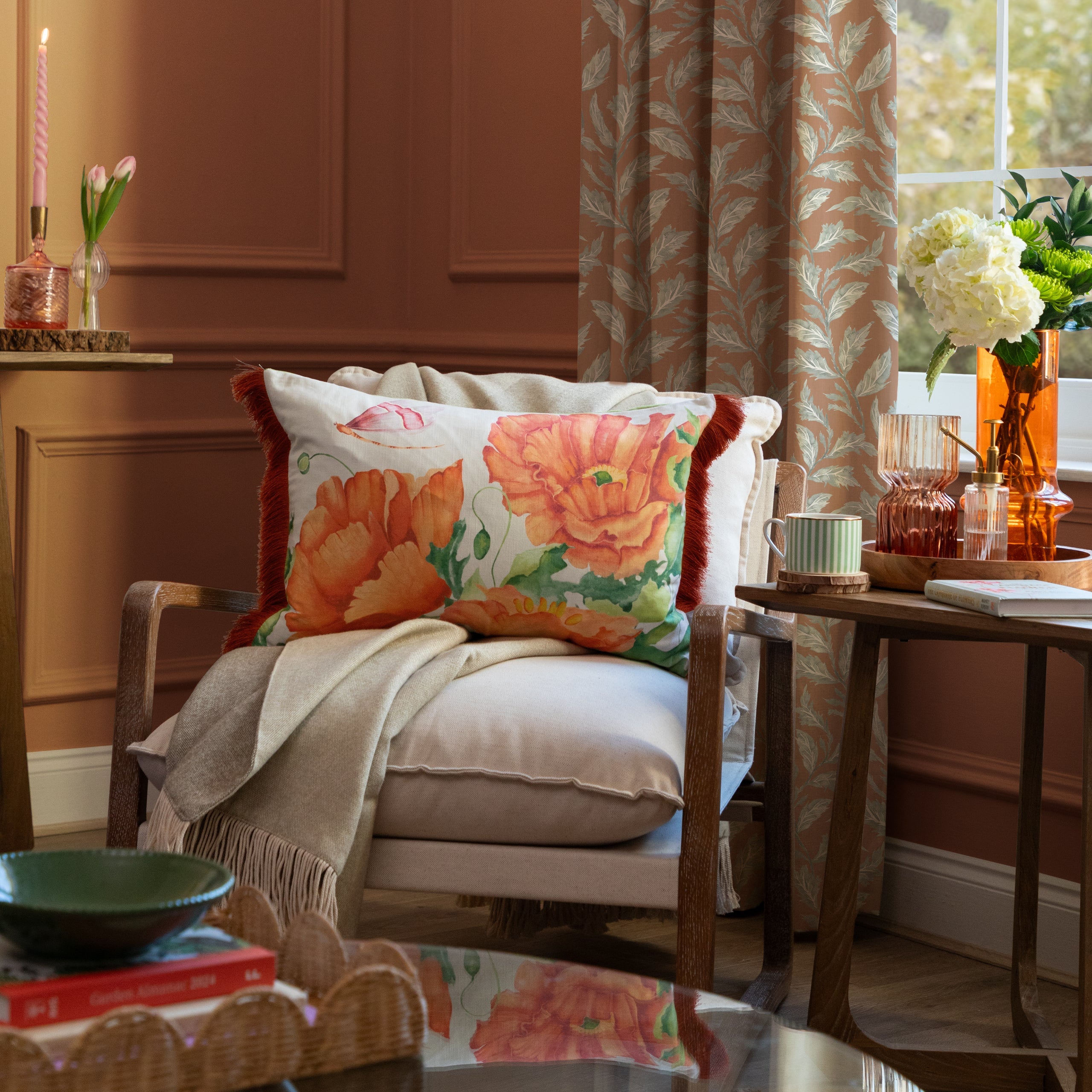 Valeria Printed Ruched Cushion