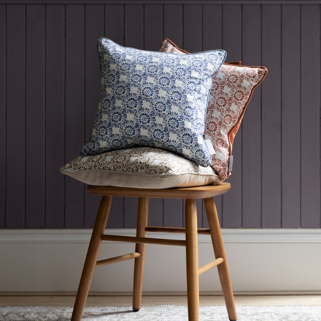 Vali Printed Piped Cushion