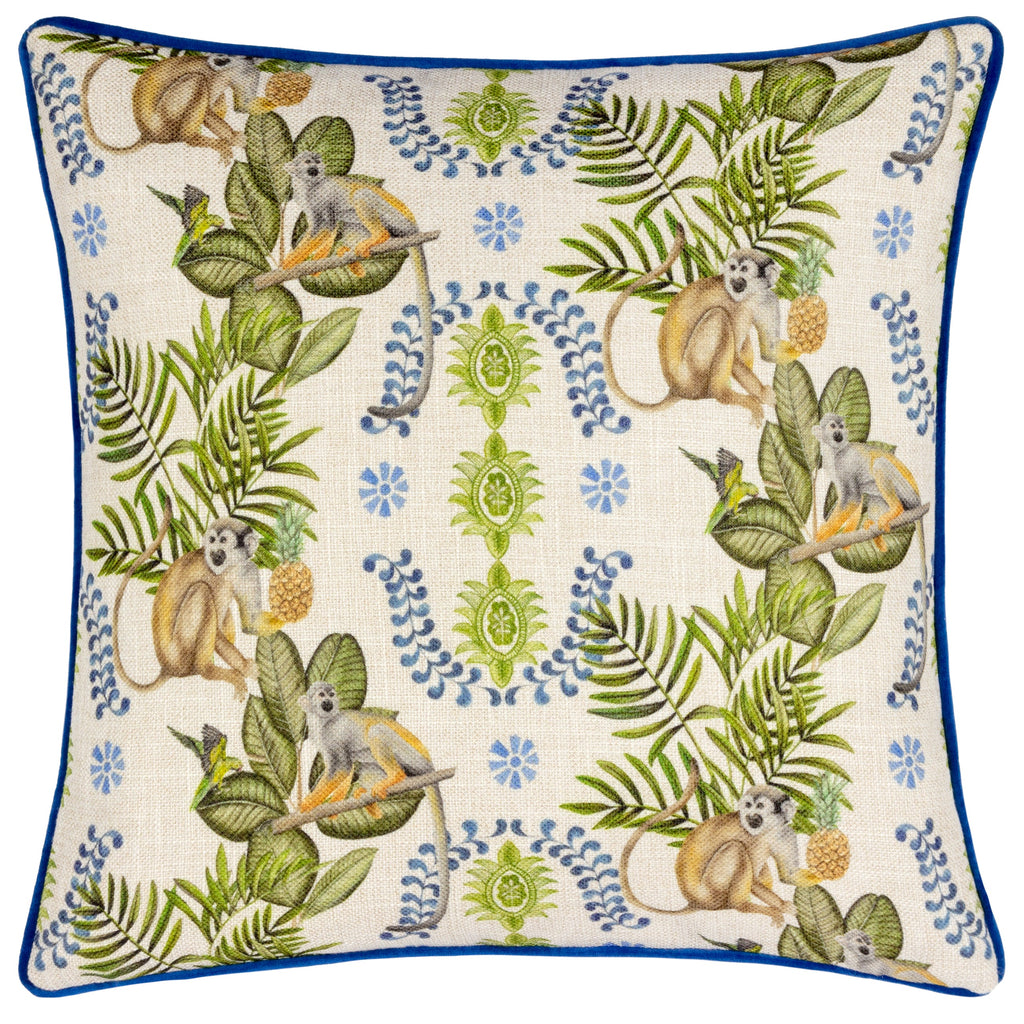 Valera Lagos Monkey Tropical Cushion