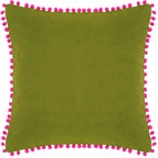 Velvet Pompom Cushion