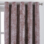 Verona Crushed Velvet Eyelet Curtains