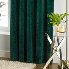Verona Crushed Velvet Eyelet Curtains