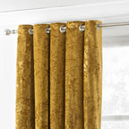 Verona Crushed Velvet Eyelet Curtains