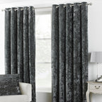 Verona Crushed Velvet Eyelet Curtains