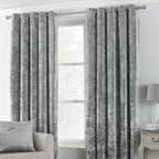 Verona Crushed Velvet Eyelet Curtains