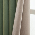 Verso Reversible Suede-look Blackout Eyelet Curtains