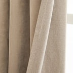 Verso Reversible Suede-look Blackout Eyelet Curtains