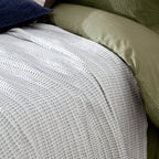Waffle Textured 100% Cotton Bedspread