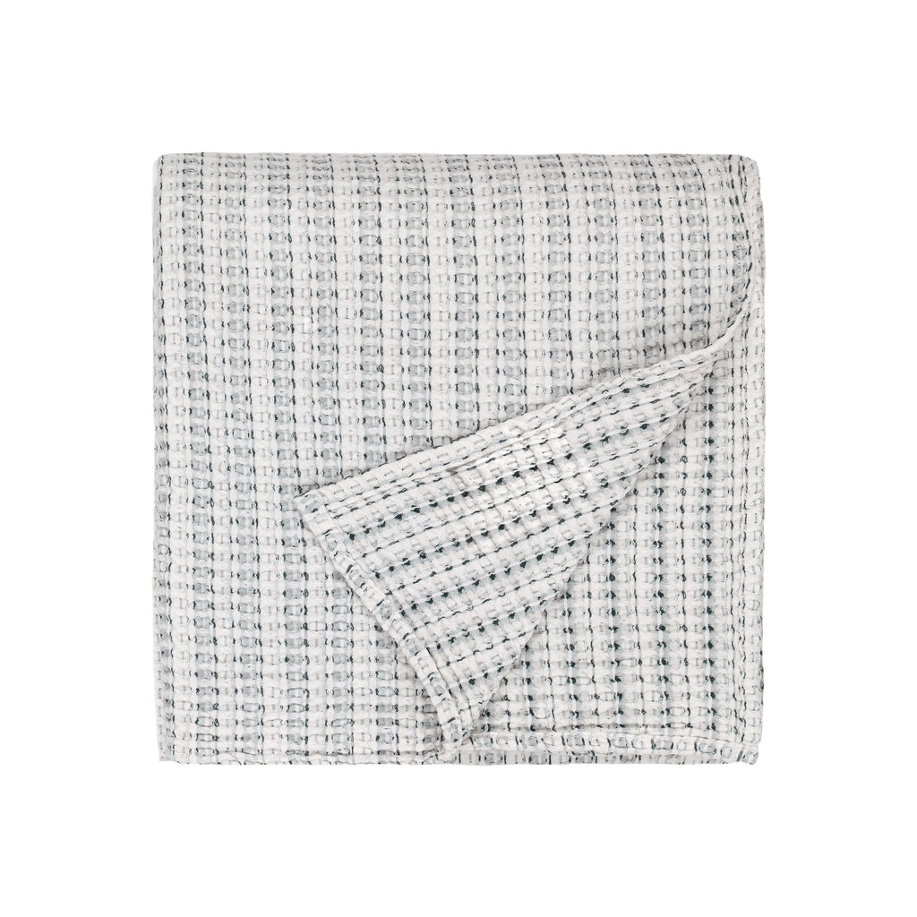 Waffle Textured 100% Cotton Bedspread