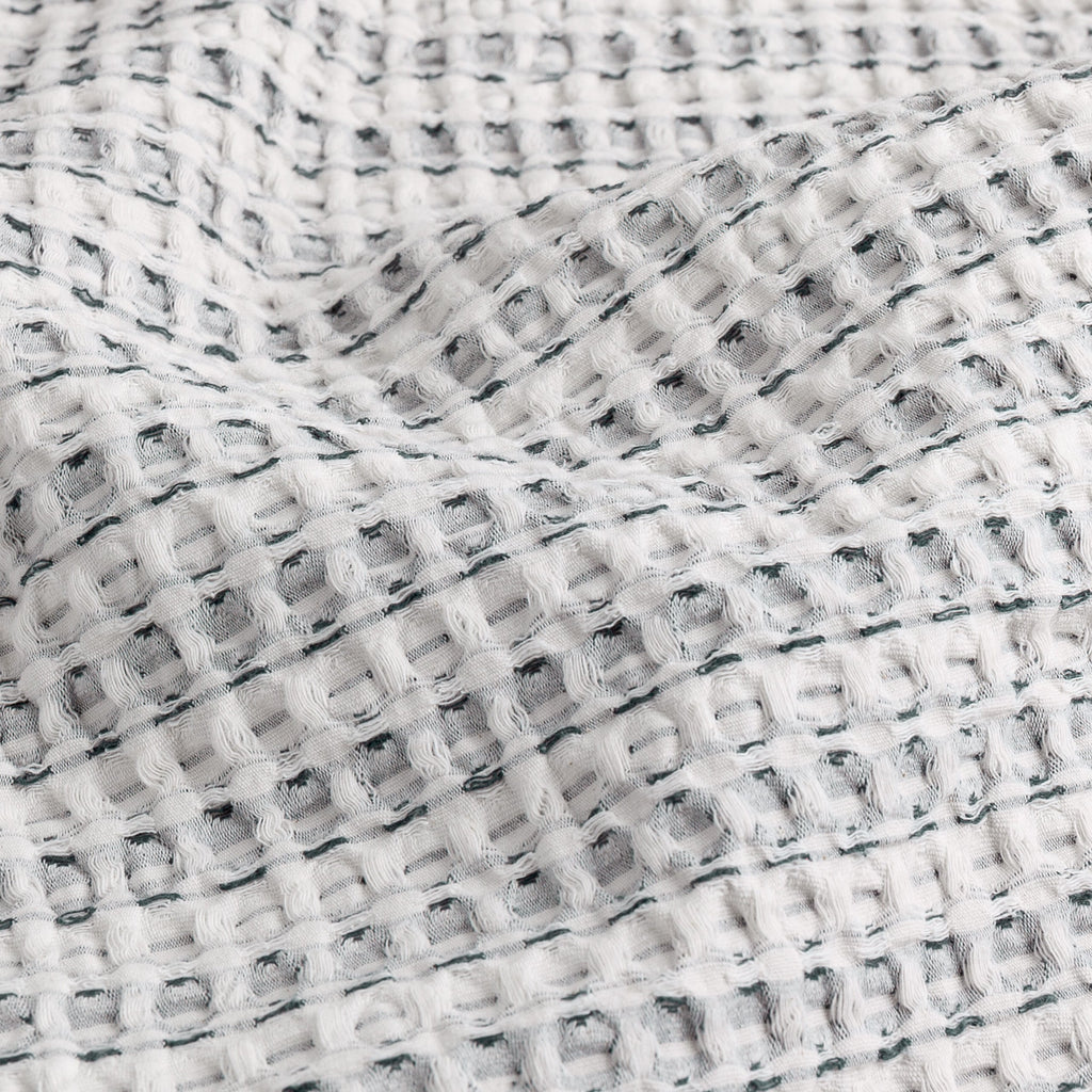 Waffle Textured 100% Cotton Bedspread