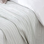 Waffle Textured 100% Cotton Bedspread