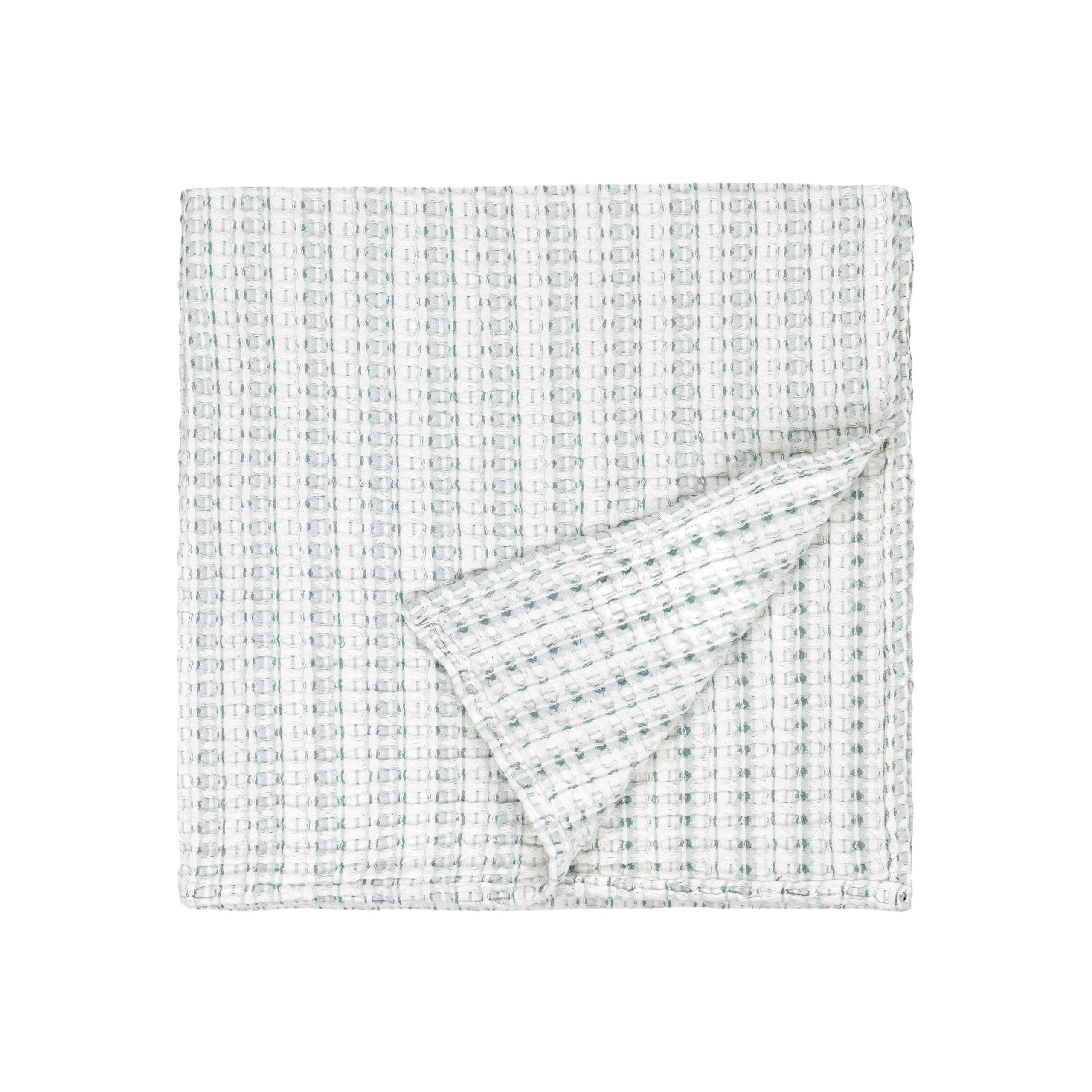 Waffle Textured 100% Cotton Bedspread