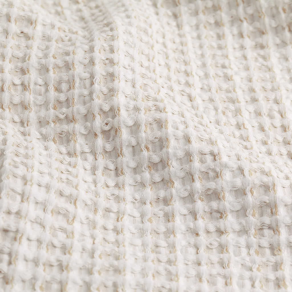 Waffle Textured 100% Cotton Bedspread