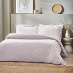 Waffle Textured 100% Cotton Duvet Cover Set