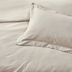 Waffle Textured 100% Cotton Duvet Cover Set