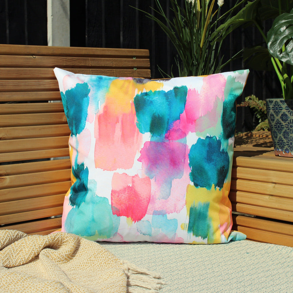 Watercolours Outdoor Cushion