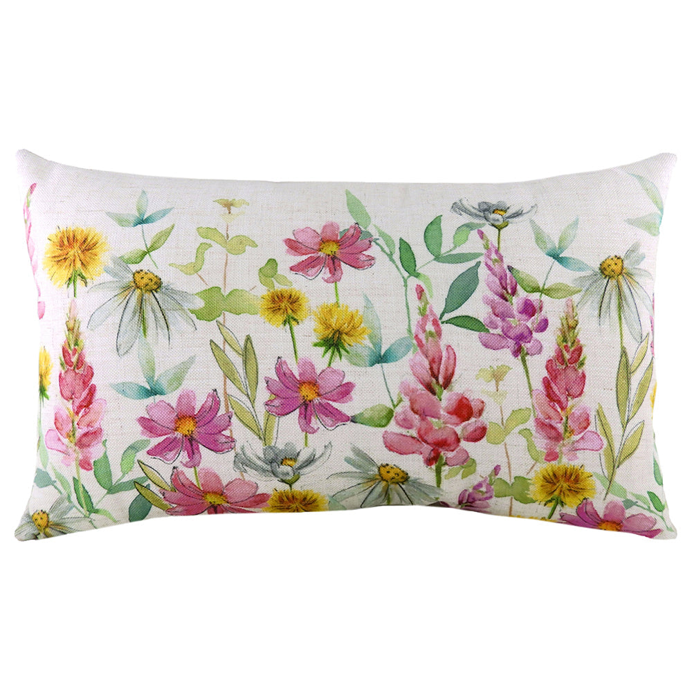 Wild Flowers Ava Rectangular Cushion