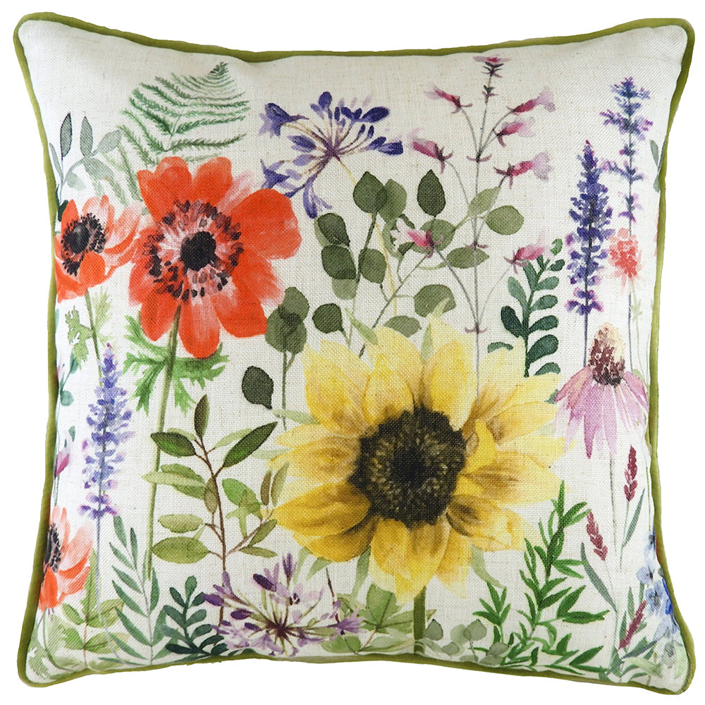 Wild Flowers Emma Square Cushion