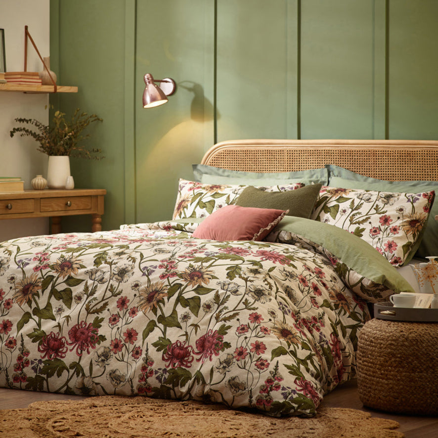 Wallflower Botanical Duvet Cover Set
