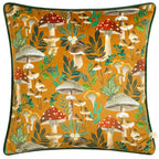 Wild Garden Mushroom Repeat Cushion