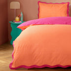 Wiggle Scalloped Duvet Cover Set